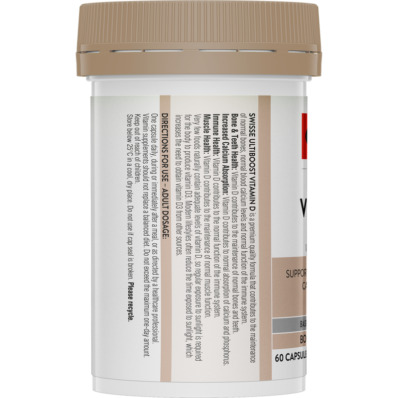 Swisse Ultiboost Vitamin D 60 Capsules