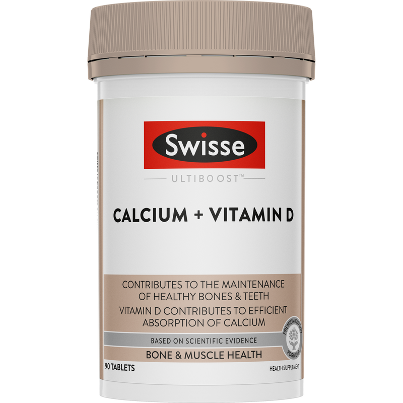 Swisse Ultiboost Calcium + Vitamin D 90 Tablets