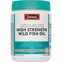 Swisse Ultiboost Odourless High Strength Wild Fish Oil 1500mg 200 Capsules