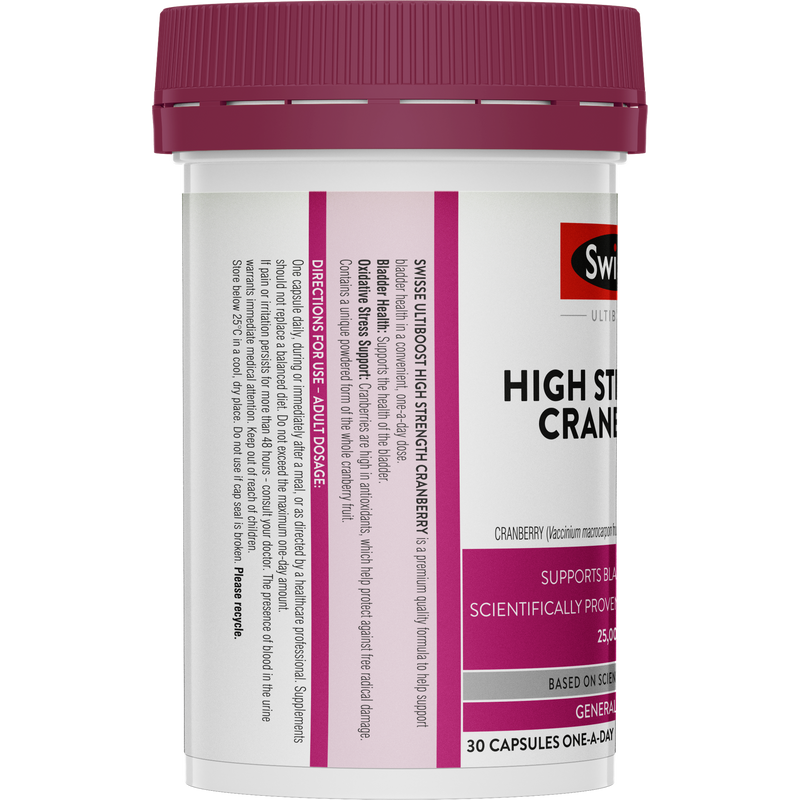 Swisse Ultiboost High Strength Cranberry 30 Capsules