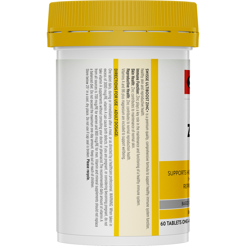 Swisse Ultiboost Zinc+ 60 Tablets