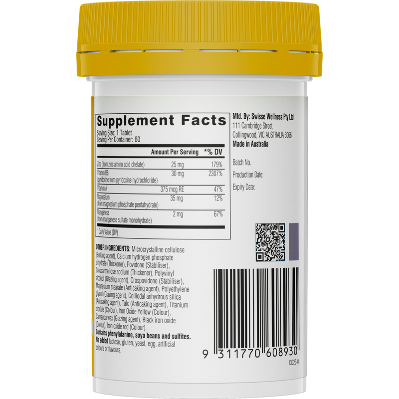 Swisse Ultiboost Zinc+ 60 Tablets