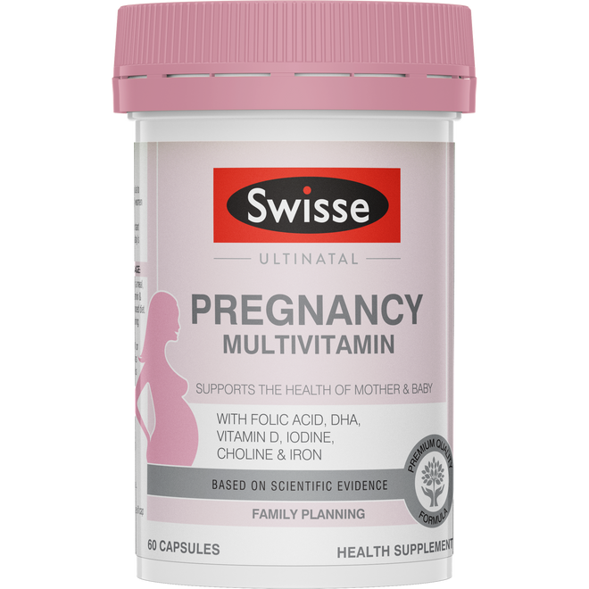 Swisse Ultinatal Pregnancy Multivitamin 60 Capsules