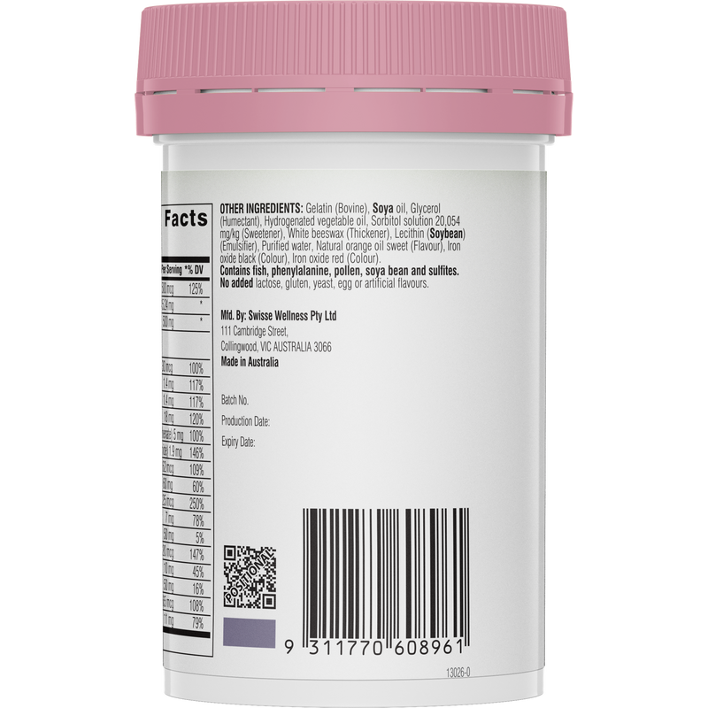 Swisse Ultinatal Pregnancy Multivitamin 60 Capsules