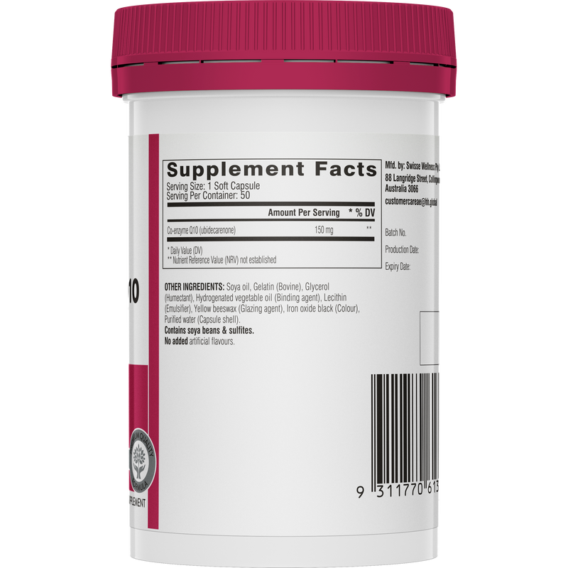 Swisse Ultiboost Coenzyme Q10 50 Capsules