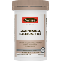 Swisse Ultiboost Magnesium Calcium + D3 120 Tablets