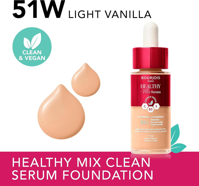 Bourjois Healthy Mix Serum Foundation 51 Light Vanilla 30ml