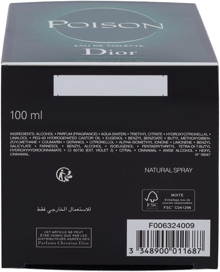 Christian Dior Poison (W) EDT 100ml