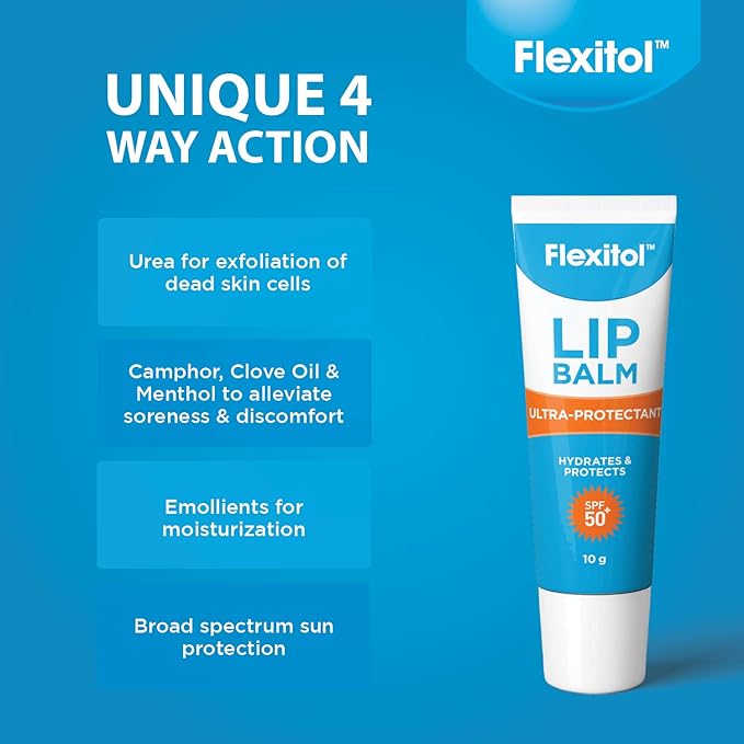 Flexitol Lip Balm SPF50+ 10g