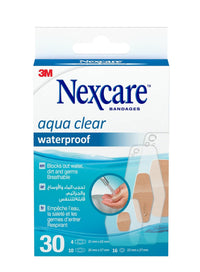 Nexcare Bandages Clear Waterproof Assorted 30 Plasters
