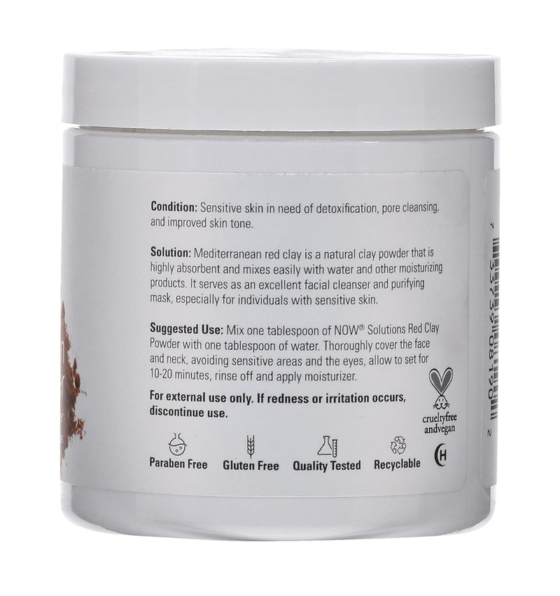 Now Solutions Mediterranean Red Clay Powder 170g