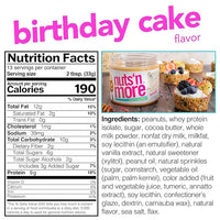 Nuts 'N More Protein Peanut Butter Spread Birthday Cake 429g
