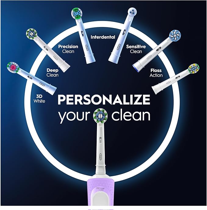 Oral B Electric Toothbrush Rechargeable Vitality 300 Protect X Clean Pink Lilac