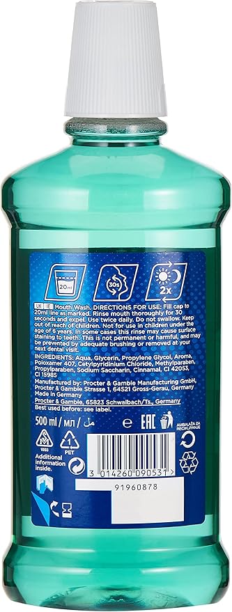 Oral B Mouthwash Pro Expert Deep Clean Wild Mint 500ml