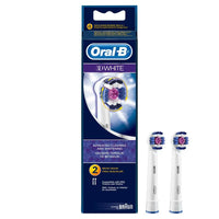 Oral B Replacement Brush Heads 3D White 2 Packs