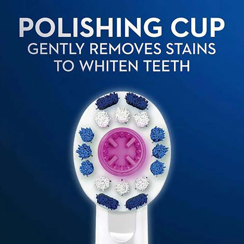 Oral B Replacement Brush Heads 3D White 2 Packs