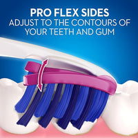 Oral B Toothbrush 3D White Pro Flex Luxe Medium 2 Pieces