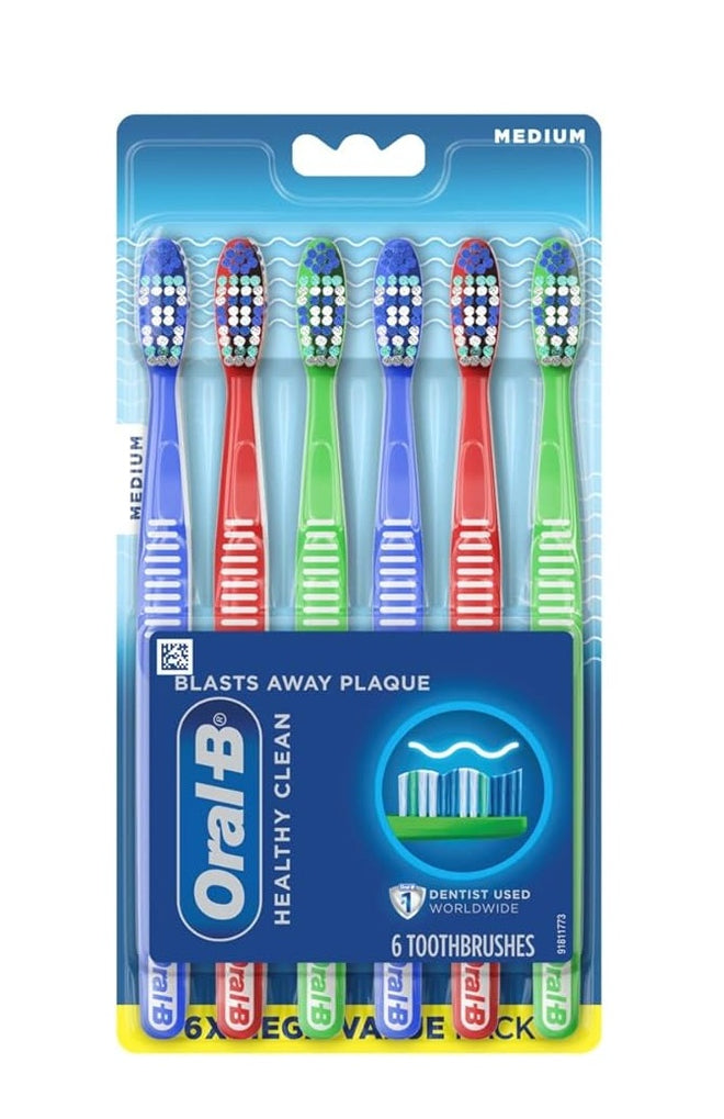 Oral B Toothbrush All Rounder Value Pack 6 Pieces
