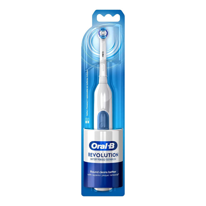 Oral B Toothbrush Battery Powered Revolution White