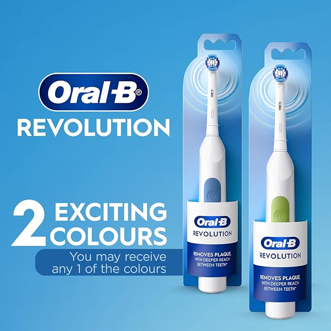 Oral B Toothbrush Battery Powered Revolution White