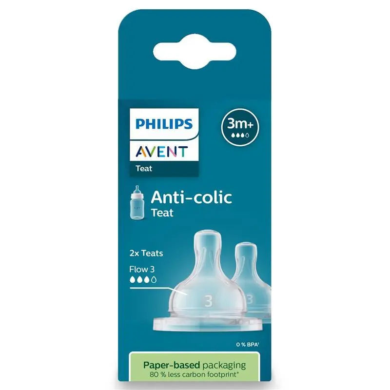 Philips Avent Anti Colic Teat 3 Months+ Medium Flow 2 Pack
